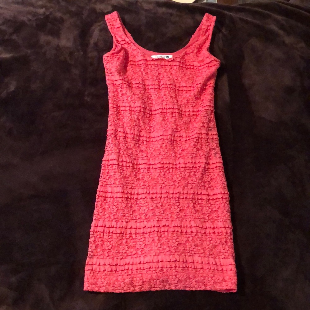 Forever 21 pink lace dress